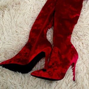 Anne Michelle thigh high boots 7.5 NEVER WORN